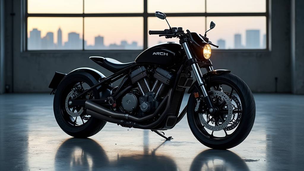 Atelier de fabrication d'Arch Motorcycle à Hawthorne, Californie