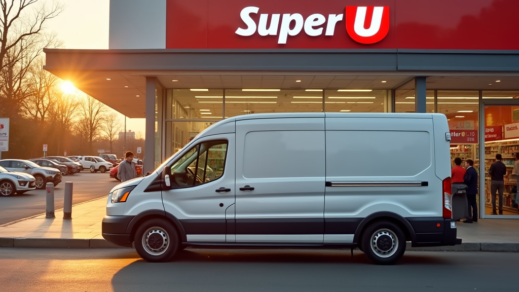 Processus de réservation d'utilitaire chez Super U