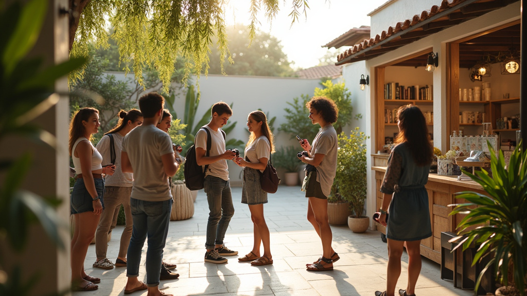 Réseautage entre créateurs de contenu voyage